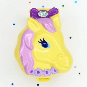 Vintage 1994 Polly Pocket Pony Ridin' Compact Bluebird